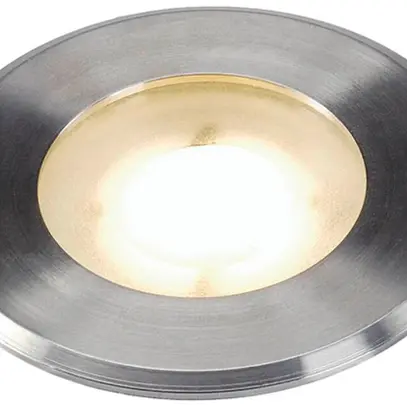 Luminaire de sol LED INC SLV DASAR FLAT Ø80 230V 3.5W 140lm 3000K IP67 acier fin 