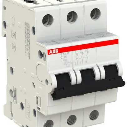 Disjoncteur ABB S203M-C16 16A C 10kA 