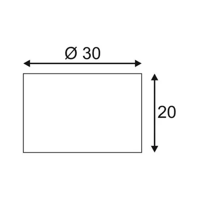 Paralume SLV FENDA, Ø300×200mm bianco 