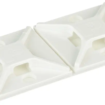 Zoccolo per fascetta Panduit autoadesivo, 25.4×25.4×4.2mm, bianco 