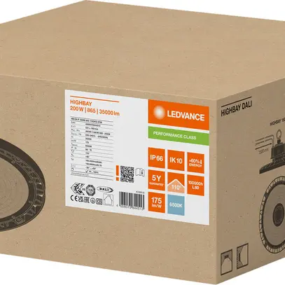 Proiettore capannone LED LEDVANCE HIGH BAY 200W 35000lm 865 IP66 110° DA Ø321 ne 