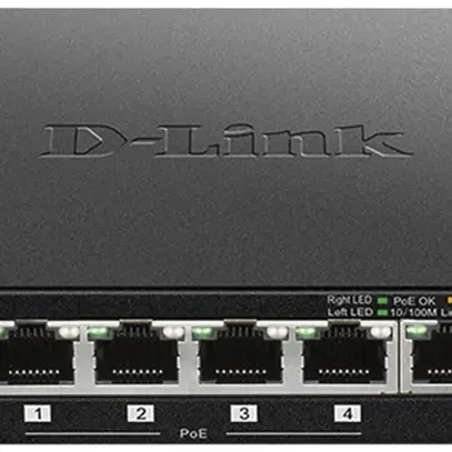 Switch D-Link DES-1005P/E, 5-port PoE+ Fast Ethernet Desktop 