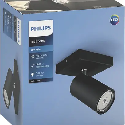 Plafoniera myLiving Kosipo, GU10 102×92×134mm IP20 nero 