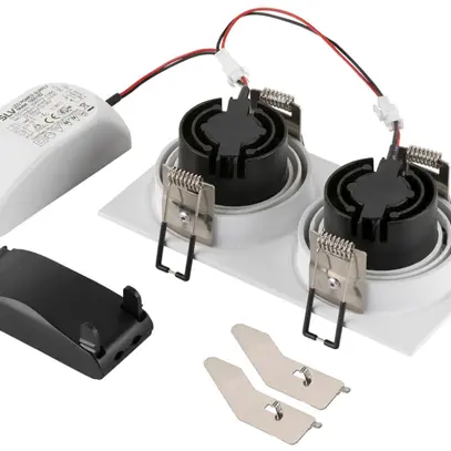 Spot LED INC SLV NEW TRIA 14W 640lm 930 38° VAR 170×90mm blanc 2×Spot 