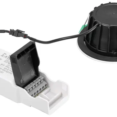 Downlight LED Sylvania OBICO 8.2W 820lm 930/940 IP65 38° VAR Ø96mm blanc 