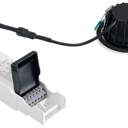 LED-Downlight Sylvania OBICO 5.4W 550lm 927/930/940 IP65 38° DIM Ø81mm weiss 