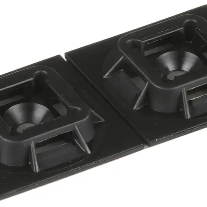 Klebesockel für Kabelbinder 28.6×28.6mm UV+hitzebeständig, VHB Kleber, schwarz 