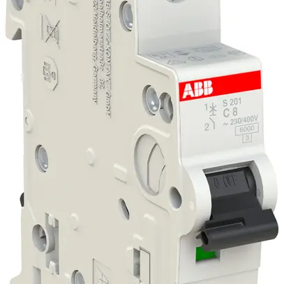 Disjoncteur ABB S201-C8 8A C 6kA 