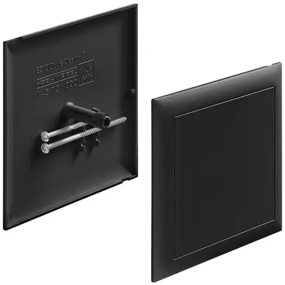 Couvercle broche HSB p.boîte dérivation design EDIZIOdue 130×130mm no s.halogène 