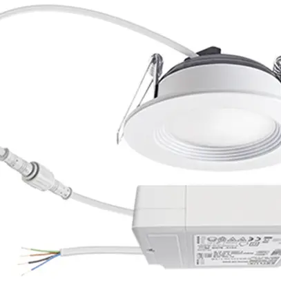 Downlight LED ESYLUX ELSA-2 Ø98 DALI 5W 3000K, 500lm, bianco 