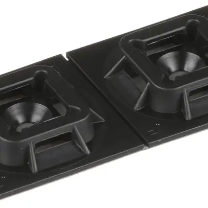 Klebesockel für Kabelbinder 25.4×25.4mm UV+hitzebeständig, VHB Kleber, schwarz 