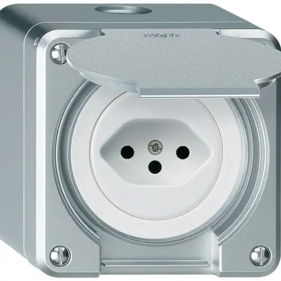 Prise AP robusto type 13 aluminium 