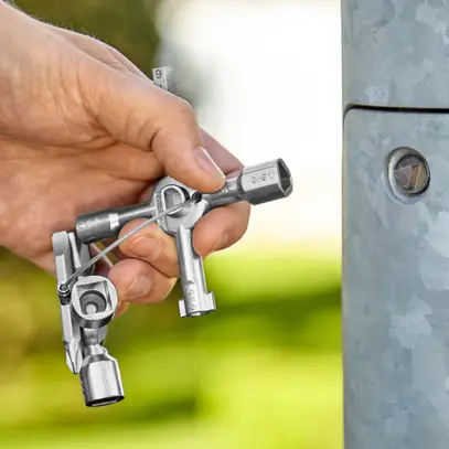Clé pour armoire électrique KNIPEX TwinKey 