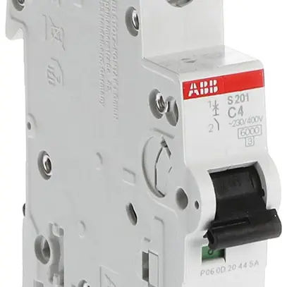 Disjoncteur ABB S201-C4 4A C 6kA 