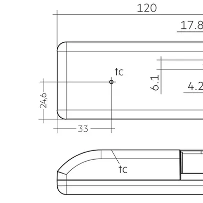 Convertisseur LED Tridonic LC o4a NF SR 100…1050mA, 20W, 120×51×29.2mm 