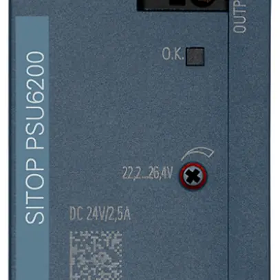 Alimentation Siemens SITOP, IN: 120…230VAC (120…240VDC), OUT: 24VDC/2.5A 