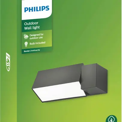 Applique Philips Border E27 1×42W IP44 alluminio 