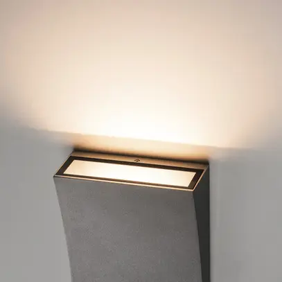 Lampada a muro LED DELWA WIDE 10W 910lm 3000K 100° IP44 nero 