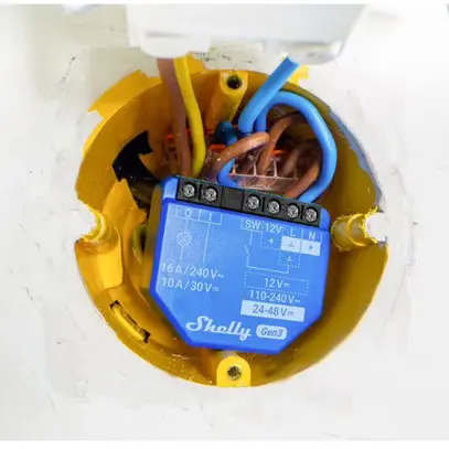 Shelly 1 Gen3 Attuatore WLAN, 16 A, Bluetooth 