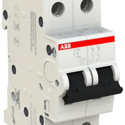 Disjoncteur ABB S202-C6 6A C 6kA 