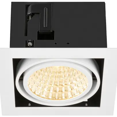 Downlight LED SLV KADUX 27W 3050lm 930 30° DALI 195×195mm bianco 