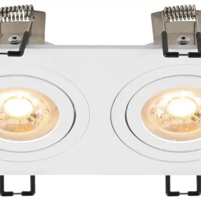 Spot INC SLV NEW TRIA GU10 2×10W 170×90mm blanc 