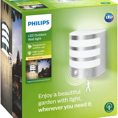 Applique LED CALGARY PIR 3.5W, 2700K, 320lm, IP44, alu 