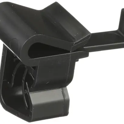 Clip per cavo Ø 6.6…7.5mm, perpendicolare al fissaggio in basso, nero 