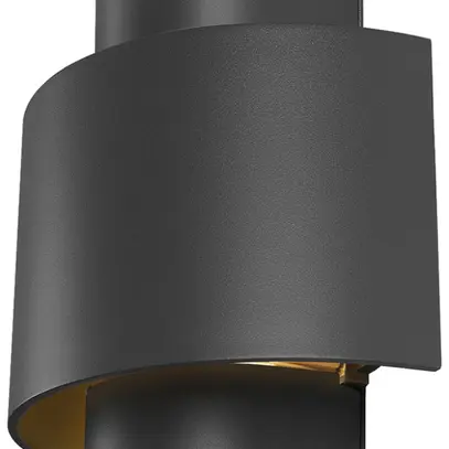 Applique SLV PHOTONI E27 1×13W IP65 REG 109×218×225mm nero 