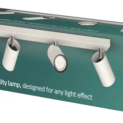 Spot Philips KOSIPO GU10 4×5.5W 628×70mm bianco 