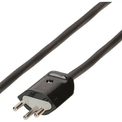 Cavo d'apparecchio MAX HAURI Td 3×1mm² 5m nero spina T12 