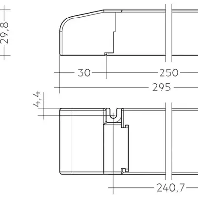 Convertitore LED Tridonic LCA one4all SC PRE 24V, 100W, 43×30×295mm 