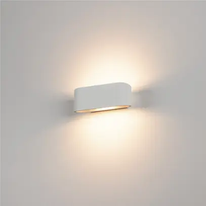 Lampada a muro SLV OSSA, R7s 100W up/down ovale IP20 bianco 