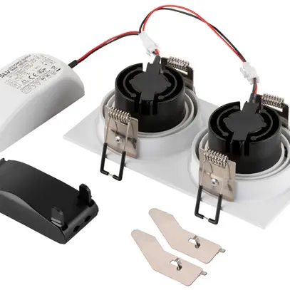 Spot LED INC SLV NEW TRIA 13.6W 610lm 927 38° VAR 170×90mm blanc 2×Spot 