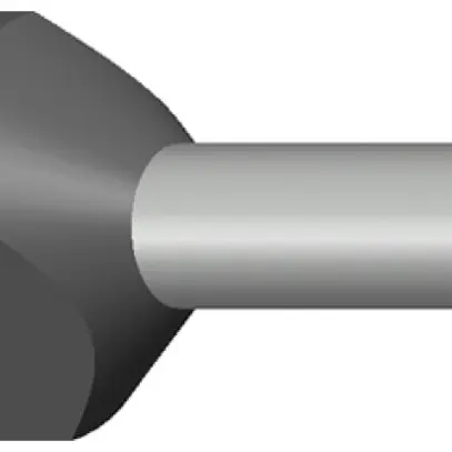 Capocorda doppio isolato 2× 2.5mm²/12mm grigio 