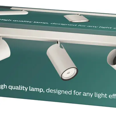 Spot Philips KOSIPO GU10 3×5.5W 443×70mm weiss 