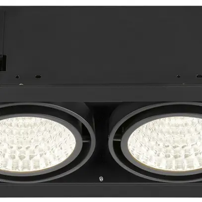 Downlight LED SLV KADUX 2×27W 3400lm 940 30° DALI 370×195mm nero 