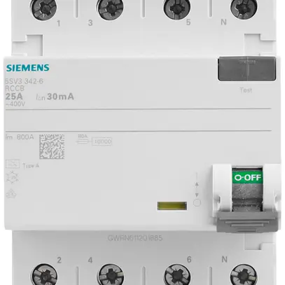 Interruttore differenziale Siemens SENTRON 3LN 30mA/25A tipoA 