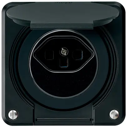 UP-Steckdose robusto Typ 23 schwarz 