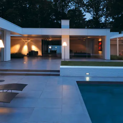 Lampada da terra SLV ADEGAN, E27 24W IP54 antracite/bianco 