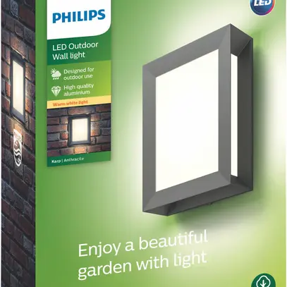 Applique LED Karp 6W 2700K 600lm IP44 anthracite 