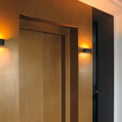 Lampada a muro SLV OSSA, R7s 100W up/down ovale IP20 nero 