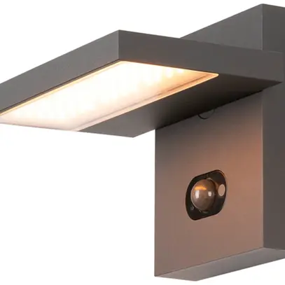 Applique LED SLV ABRIDOR PIR SEN 6.8W 600lm 822/827 IP65 antracite 