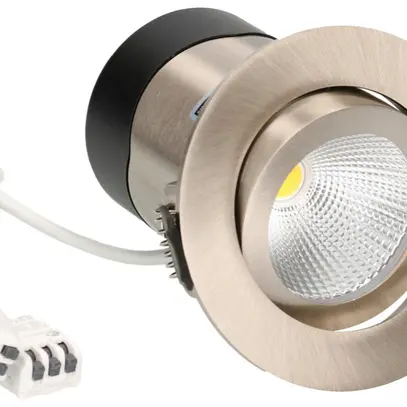 EB-LED-Spot maxLUCE DISC 230 7W 650lm 3000K IP44 MB DIM Ø68…72mm Nickel 36° 