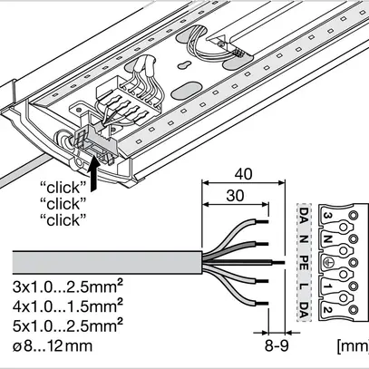 LED-Anbauleuchte LEDVANCE LN SF 32W 4160lm 830 IP44 DALI 1176mm weiss 
