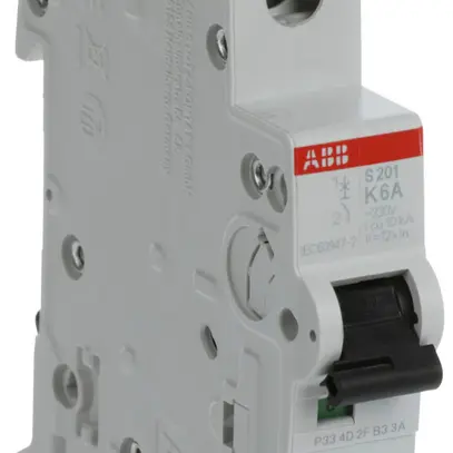 Disjoncteur ABB S201-K6 6A 6kA 