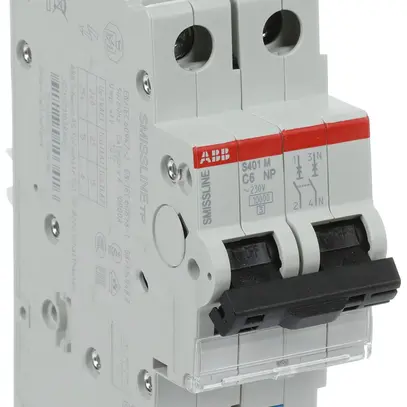 Disjoncteur SMISSLINE TP S 2×6A C 10kA NP 