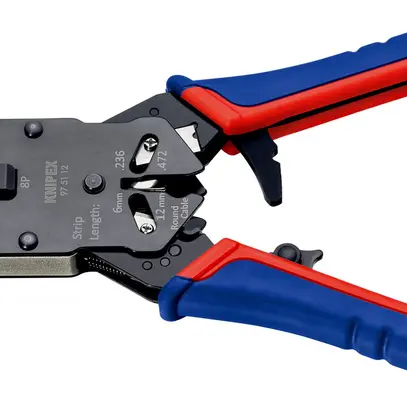Crimpzange KNIPEX für Westernstecker, 200mm 