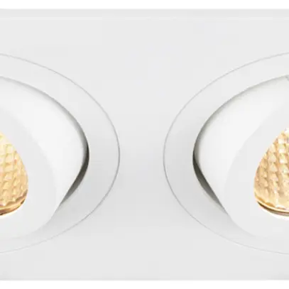 Scatola vuota SLV NEW TRIA alluminio 170×90mm bianco 2×Spot 