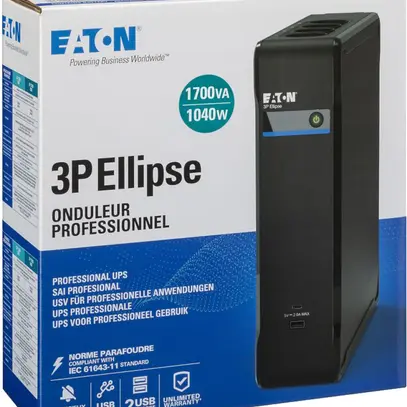 Alimentazione UPS Eaton 3P Ellipse 161…284V 161…284V 1700VA offline 8×C13 USB 